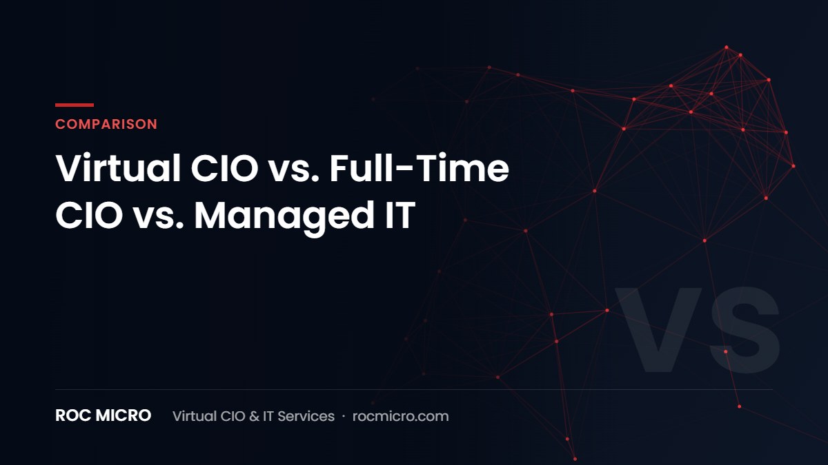 Virtual CIO vs. Full-Time CIO vs. Managed IT – Roc Micro